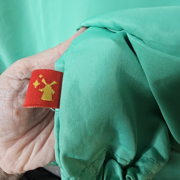 Dutch Bros Hoodie Mens Medium Pullover Logo Windbreaker Pouch Green Yellow - Picture 12 of 16